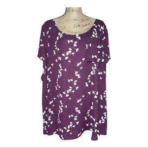 Torrid sheer print blouse 👚
